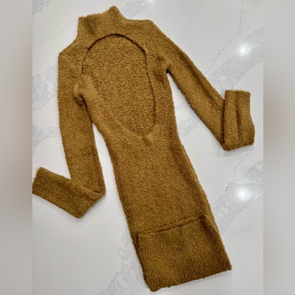 Retrofete Dress - SER.O.YA Brown -Textured Starling Dress - Medium -New with tag - Picture 9 of 16